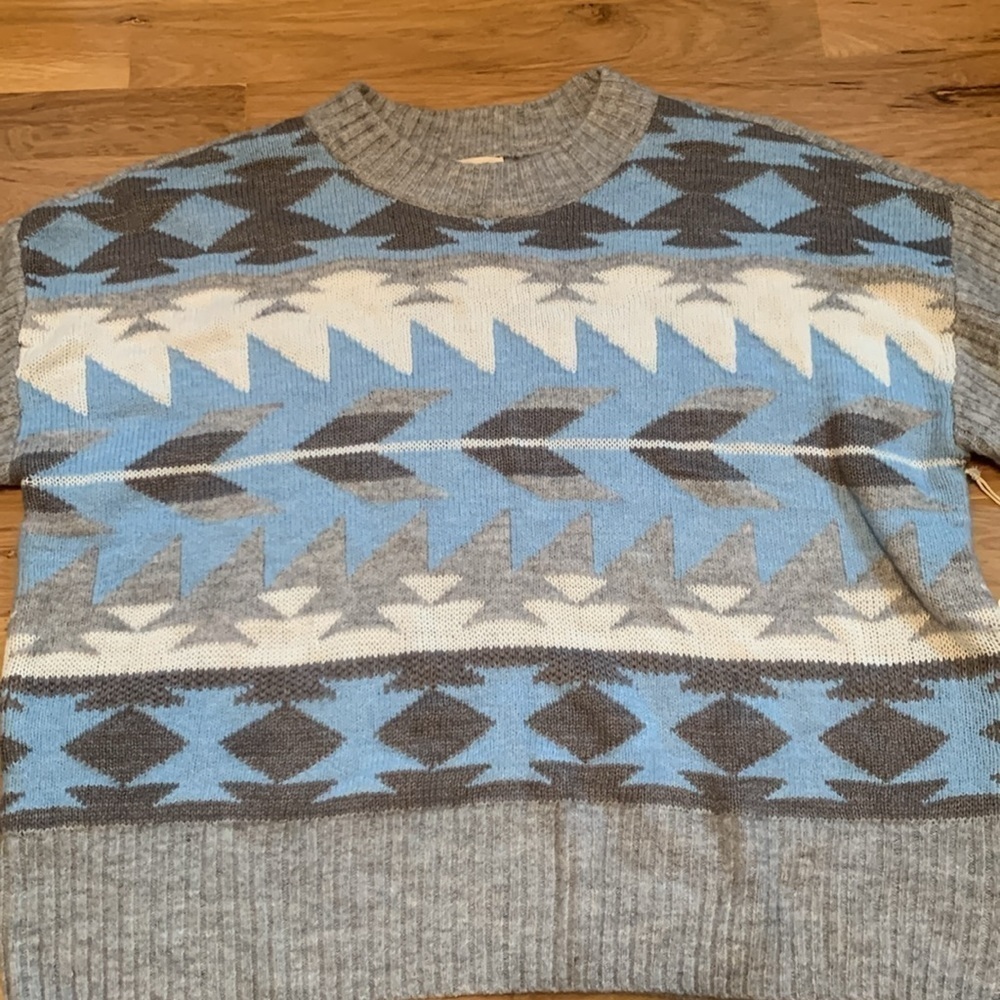 NWT ana Long Sleeve Crewneck Southwestern Style Pullover Sweater Women’s XXL - Picture 2 of 14
